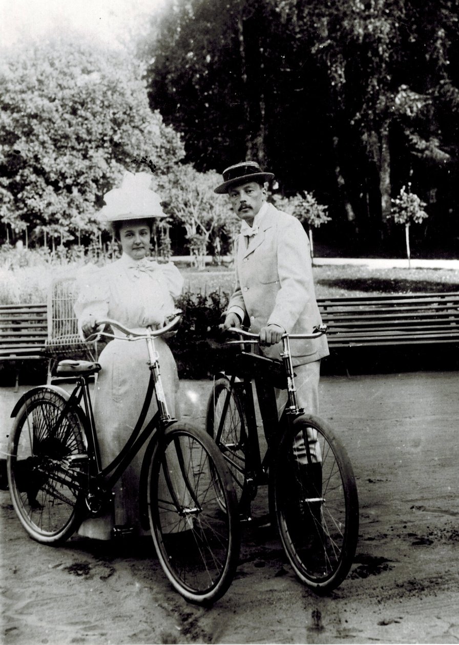 Vladimir Dmitrievich Nabokov (1870-1922) ve Elena Ivanovna Rukavishnikova (1876-1939), Anonim. fotoğrafçı by Unknown photographer