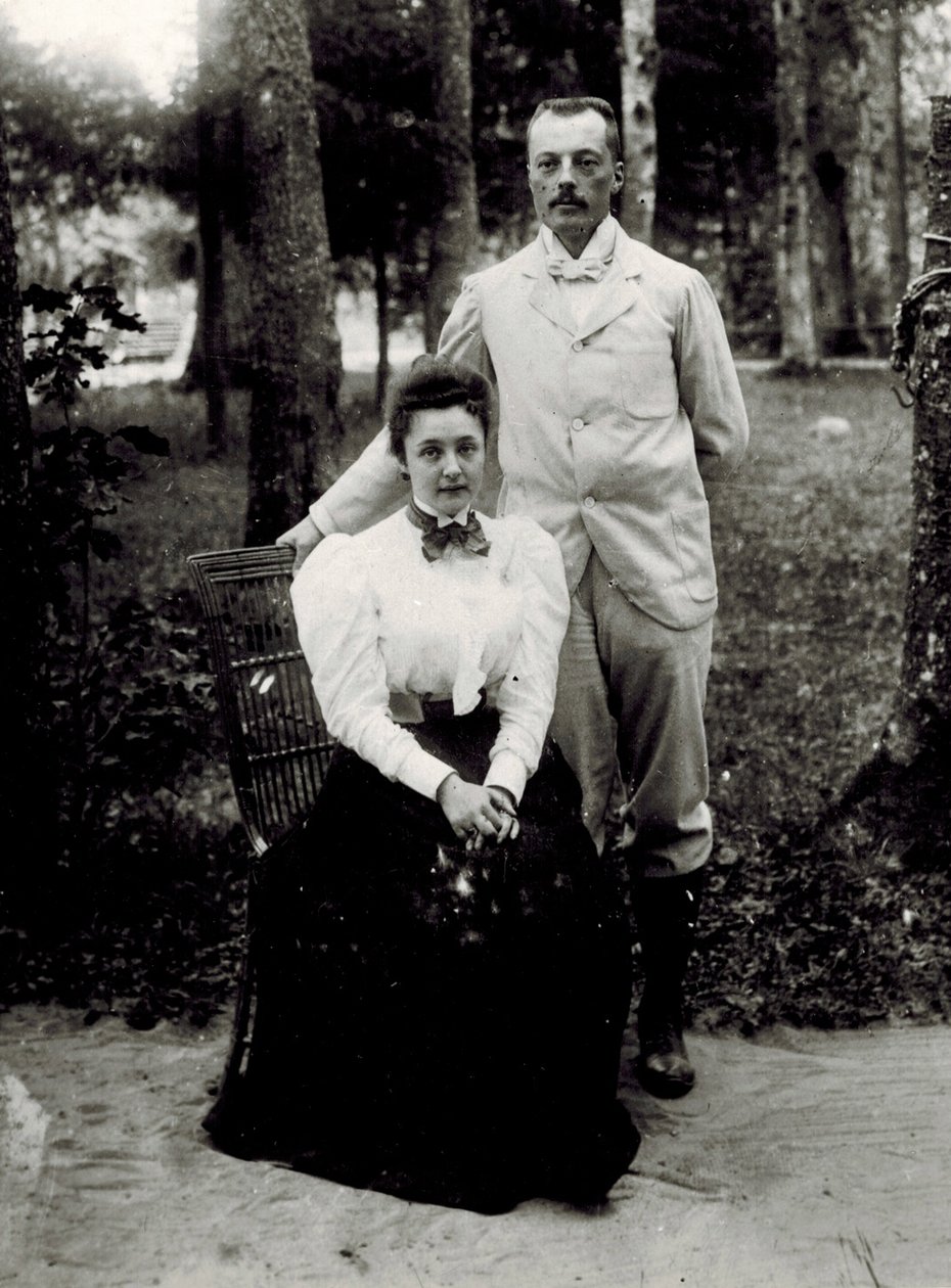 Vladimir Dmitrievich Nabokov (1870-1922) ve Elena Ivanovna Rukavishnikova (1876-1939), Anonim. Fotoğrafçı, 1896, Bölge Stüdyoları Müzesi, Noel by Unknown photographer