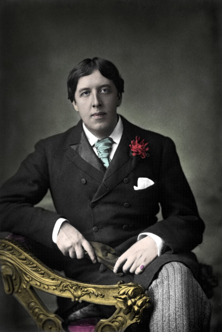 yazar Oscar Wilde'ın portresi. 19. yüzyıl fotoğrafı by Unknown photographer