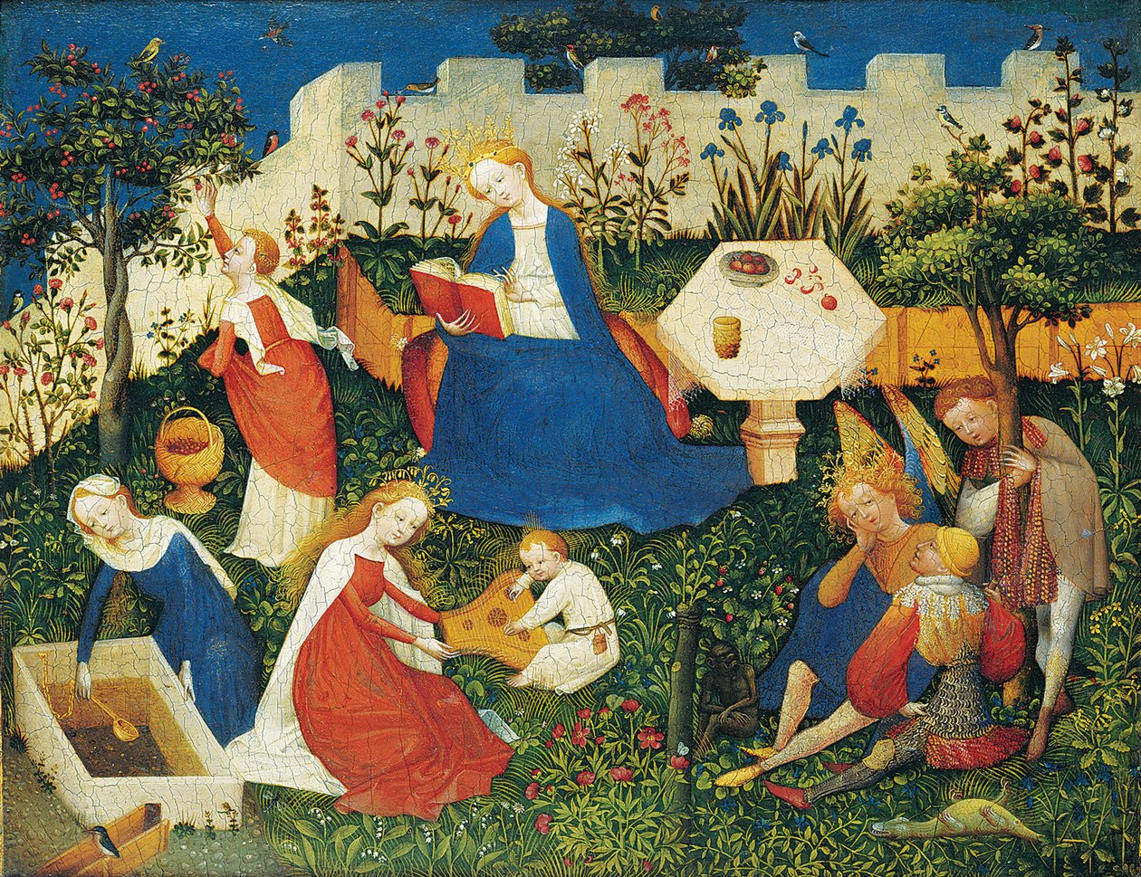 Cennet bahçesi, sahne by Upper Rhenish Master