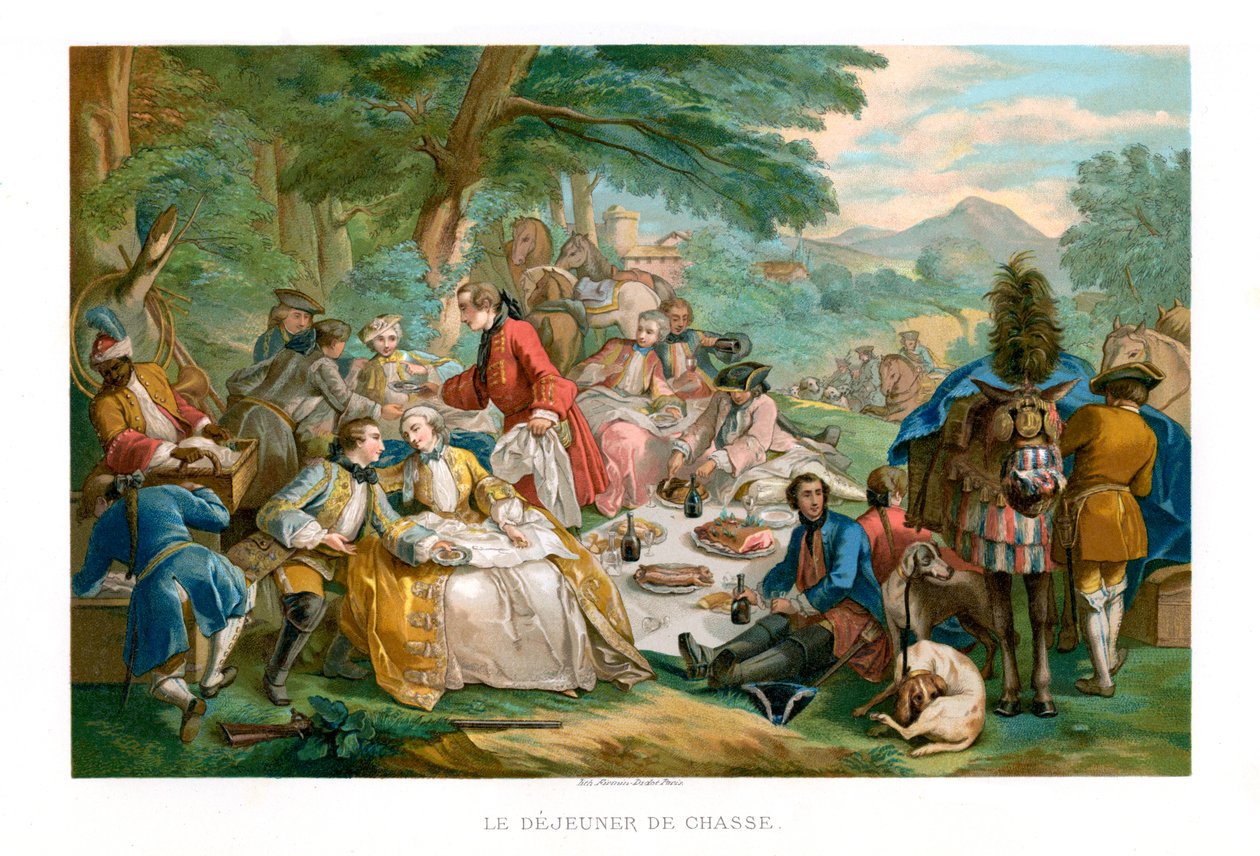 Hunt Kahvaltı, 1737, 1885. by Urrabieta