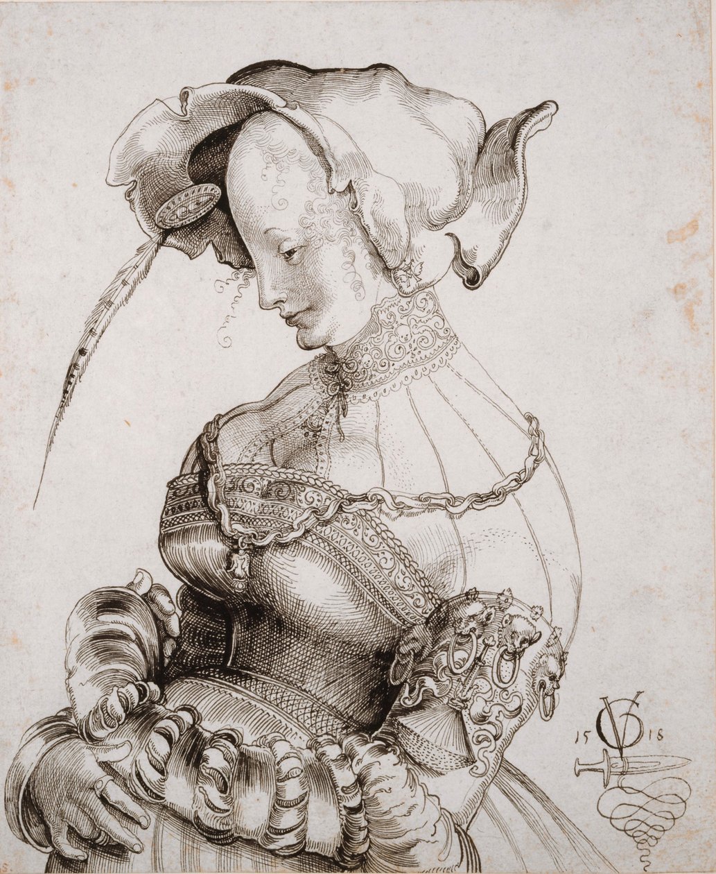 Yarım Şekilde Fahişe, 1518. by Urs Graf