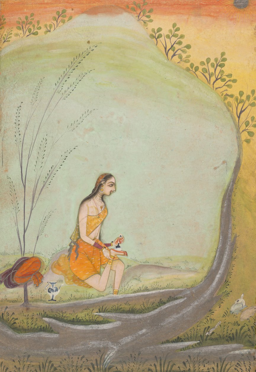 Ayağına Kına Süren Bir Kadın, M.Ö. 1720-30. by Ustad Mohamed