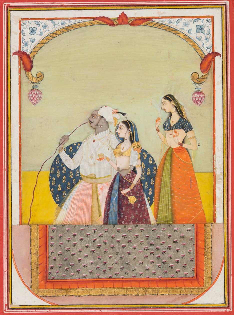 Maharaja Sri Anand Singhji ve eşi, 1729. by Ustad Murad