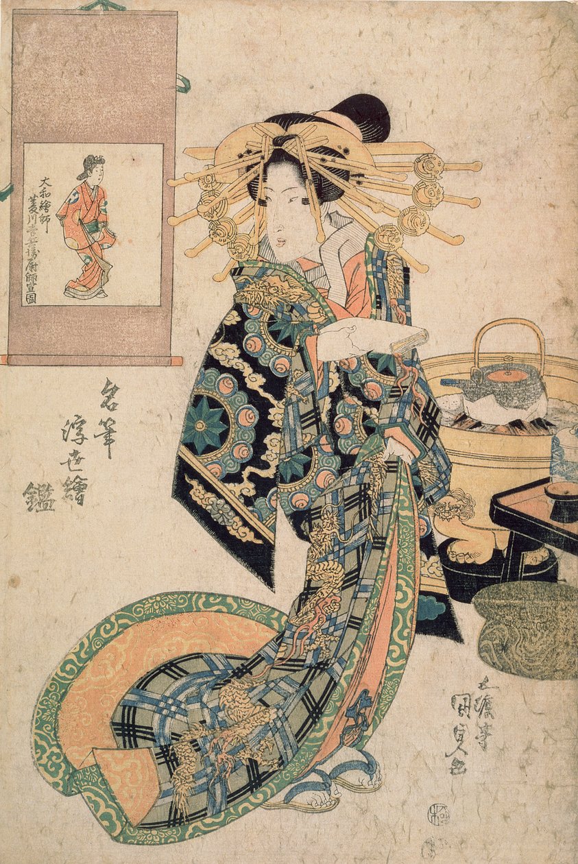 Courtesan, Moronobu
