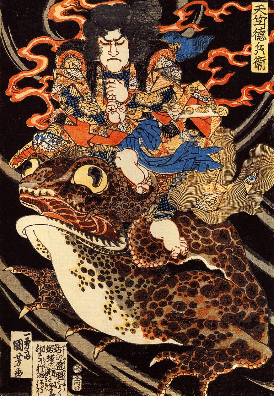 Tenjiku Tokuberijing g Agian t ve Reklam by Utagawa Kuniyoshi
