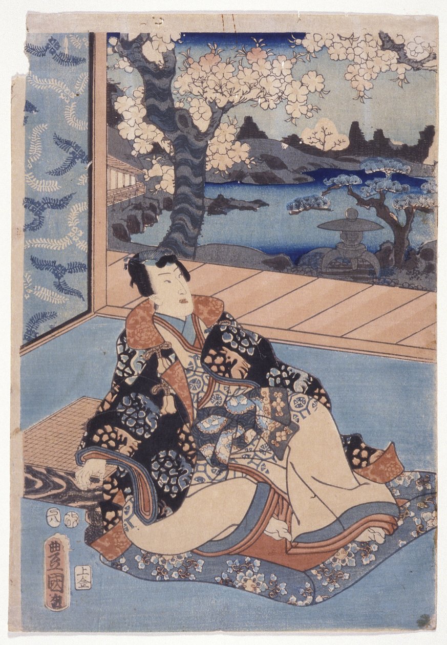 Murasaki'nin Figürlerinin Edo Karşılaştırması (Edo Murasaki Sugata Kurabe) (renkli tahta baskı) by Utagawa (1786 1865) Kunisada