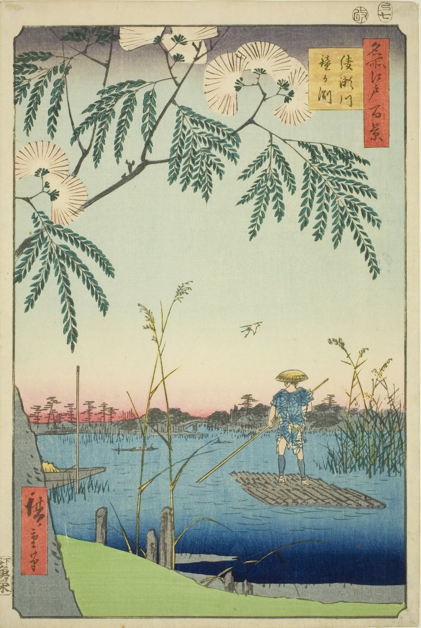 Ayase Nehri Önerisi d Kanegafuchi (Ayasegawa Kanegafuchi), tem teserie