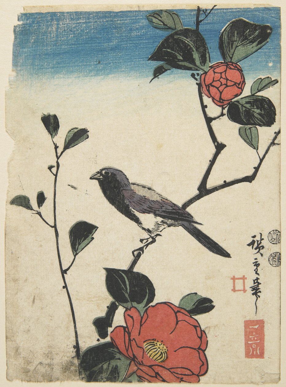 Kiraz Dalındaki Kuş, 1847-1852 by Utagawa Hiroshige