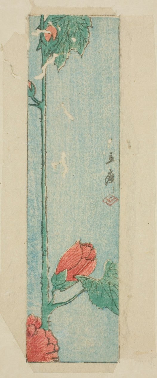ebegümeci ile zarf by Utagawa Hiroshige
