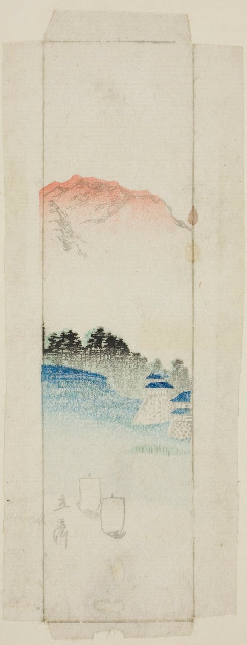 Manzaralı zarf by Utagawa Hiroshige