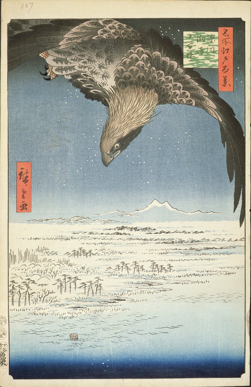 Fukagawa Susaki ve Jumantsubo, No.107, Edo