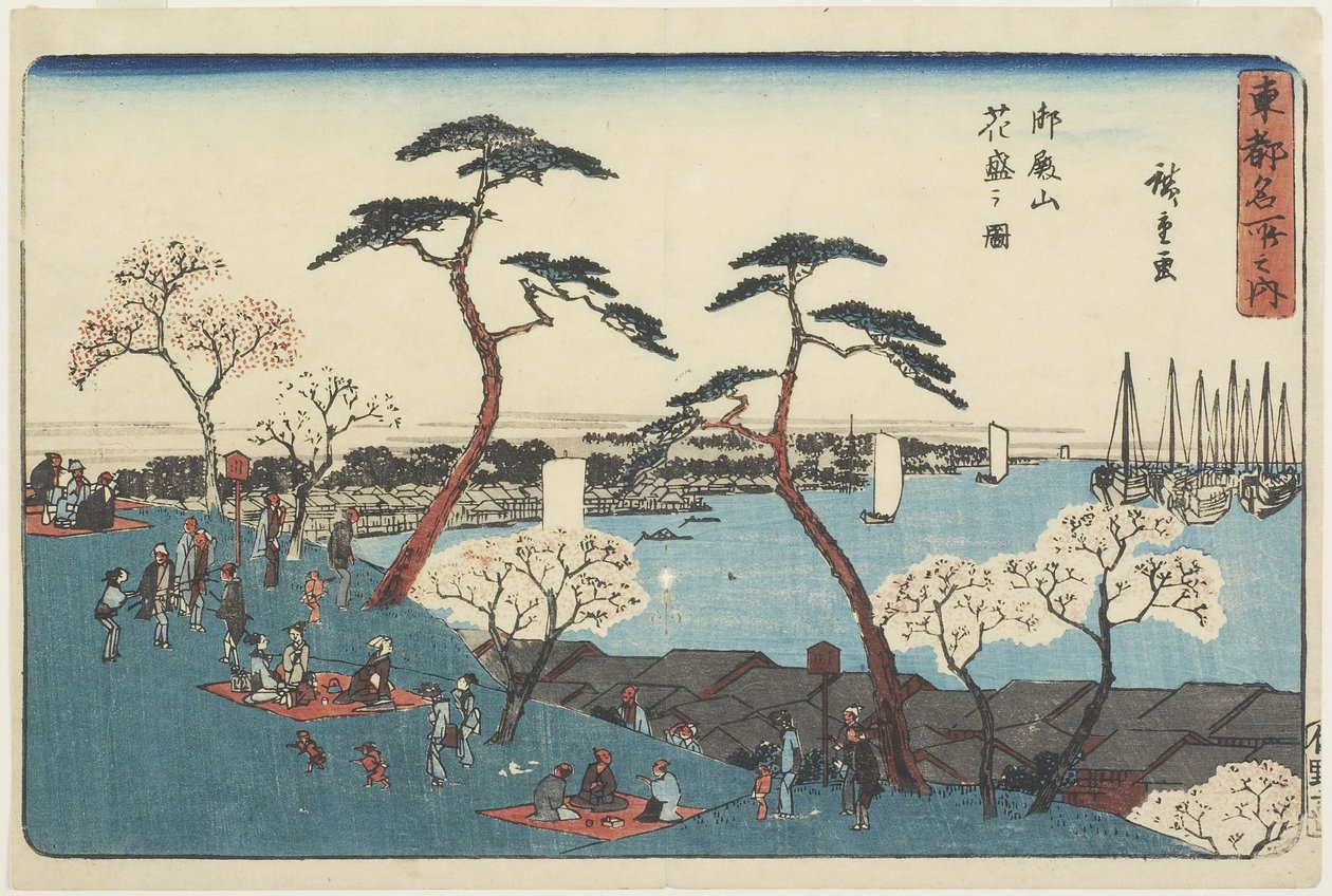 Á frönsku ströndinni ki by Utagawa Hiroshige