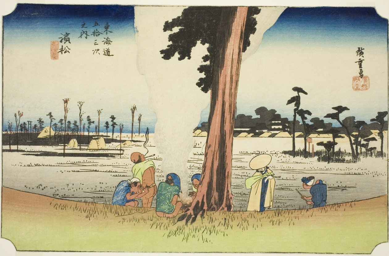 Hamamatsu: Kış Manzarası (Hamamatsu, fuyugare no zu), "Tokaido