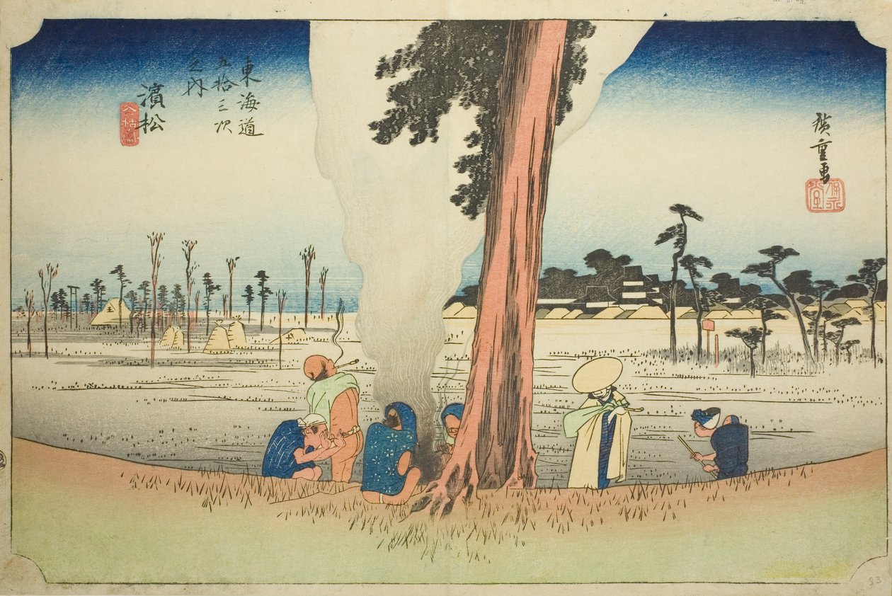 Hamamatsu: Kış Manzarası (Hamamatsu, fuyugare no zu), "Tokaido