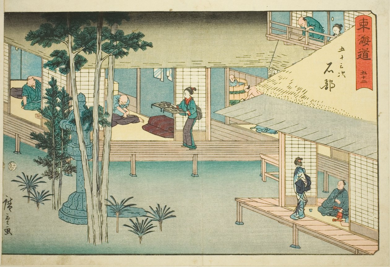 Ishibe - Hayır. 52, Reisho Tokaido olarak da bilinen "Tokaido