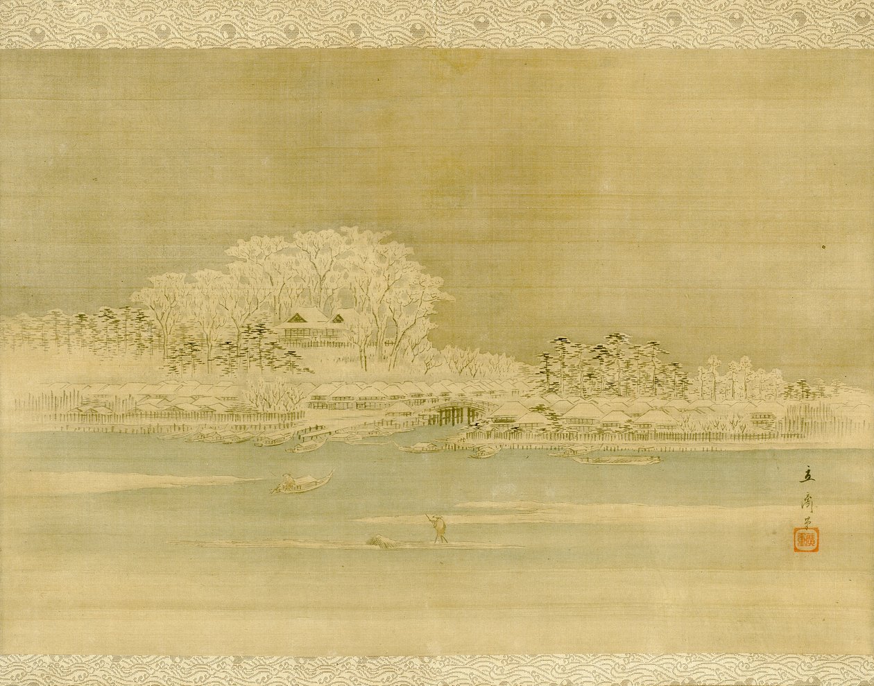 Matsuchiyama Shoden Tee Sumida Nehri by Utagawa Hiroshige
