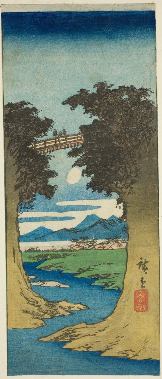 maymun köprüsü by Utagawa Hiroshige