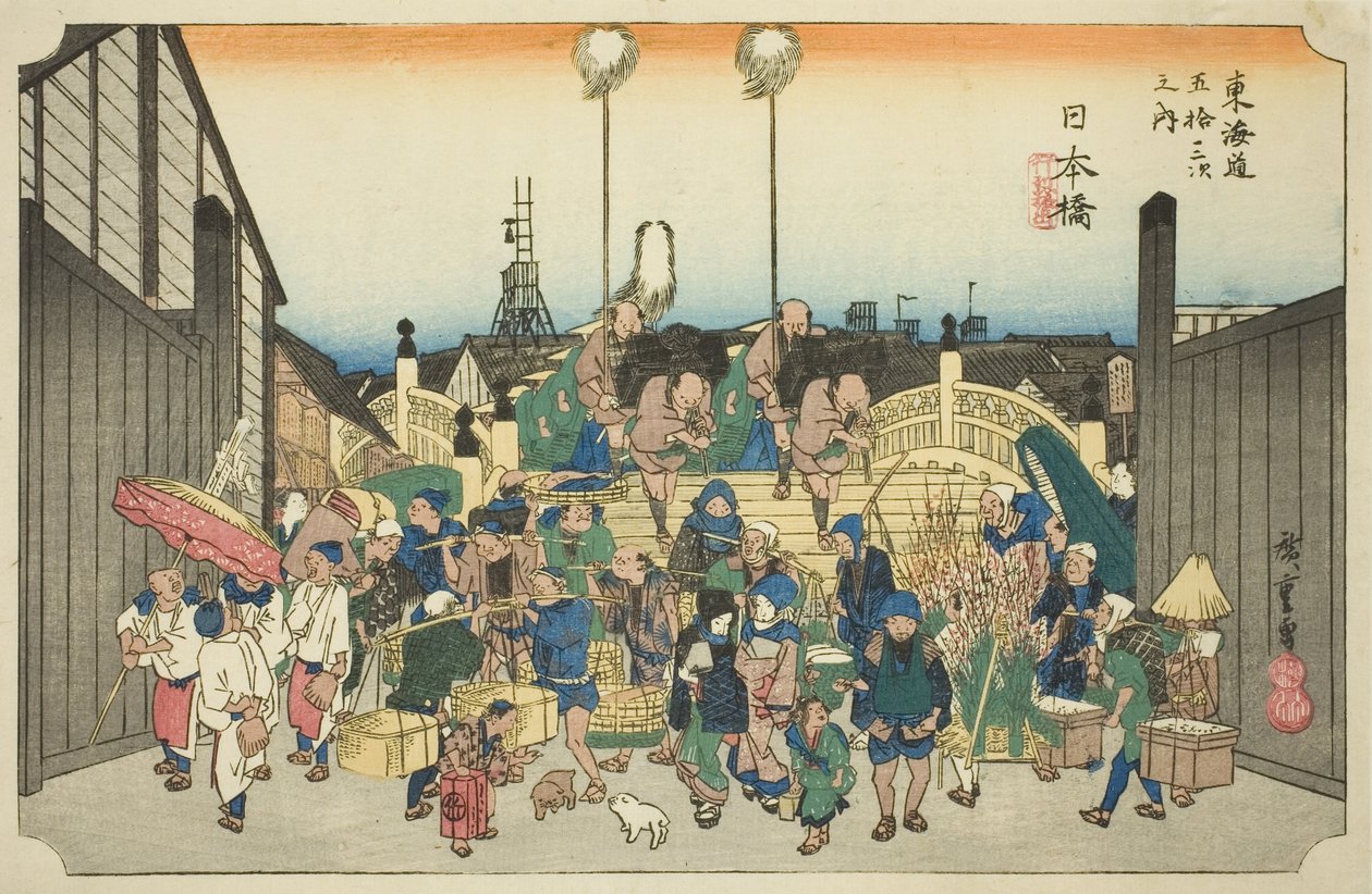 Nihonbashi: Hoeido Tokaido olarak da bilinen "Tokaido Yolu