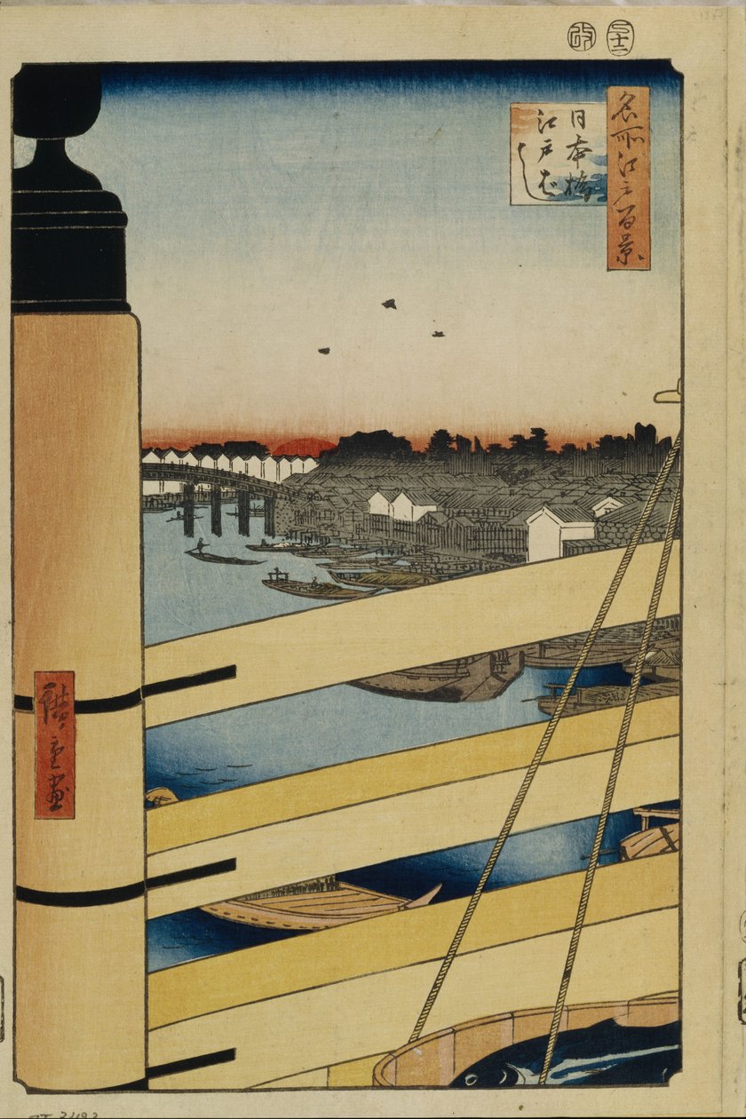 Nihonbashi ve Edobashi Köprüleri Edo
