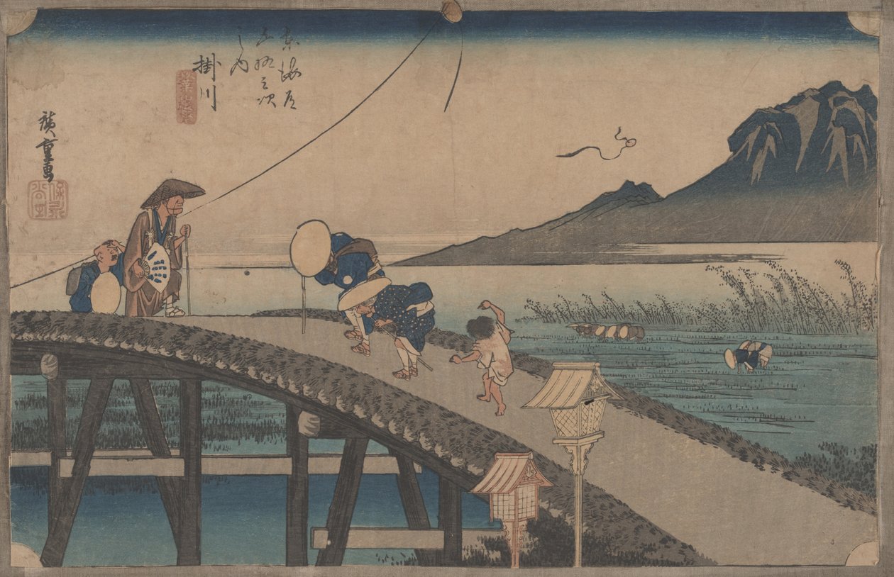 27 'Kakegawa: Akiba'nın Görünümü' Tokaido'nun 53 İstasyonundan, 1833 dolayları by Utagawa Hiroshige