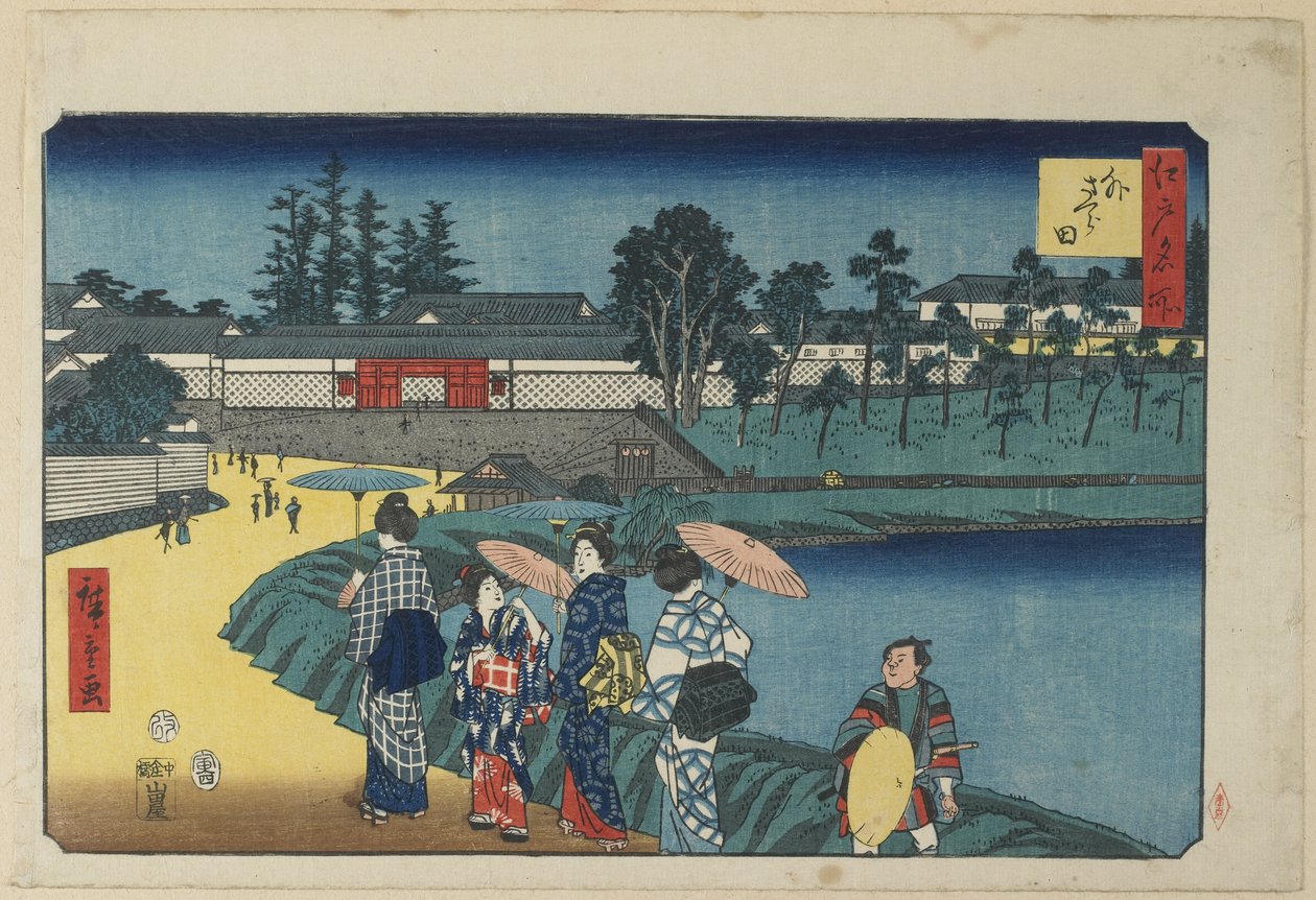 Dış Sakurada, Nisan 1854 by Utagawa Hiroshige