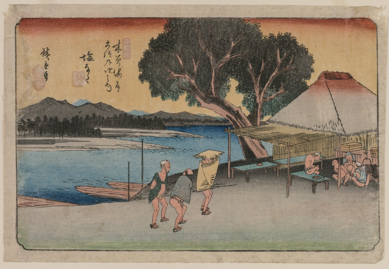 Kiso Otoyolunun Altmış Dokuz Durağı: Shionata by Utagawa Hiroshige