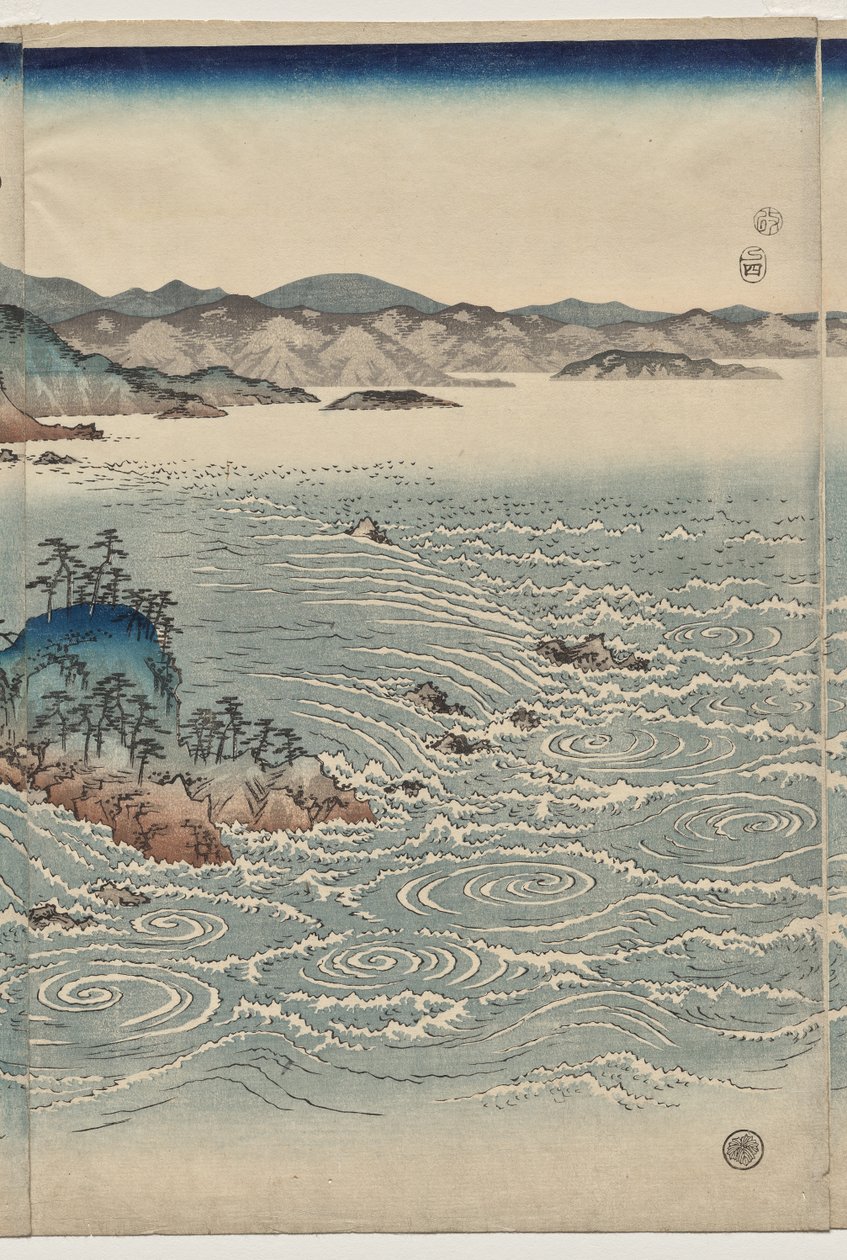 Awa Girdapları by Utagawa Hiroshige