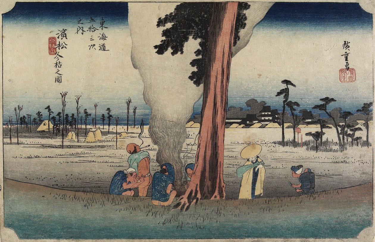 Kış Manzarası, Hamamatsu, c. 1833 by Utagawa Hiroshige