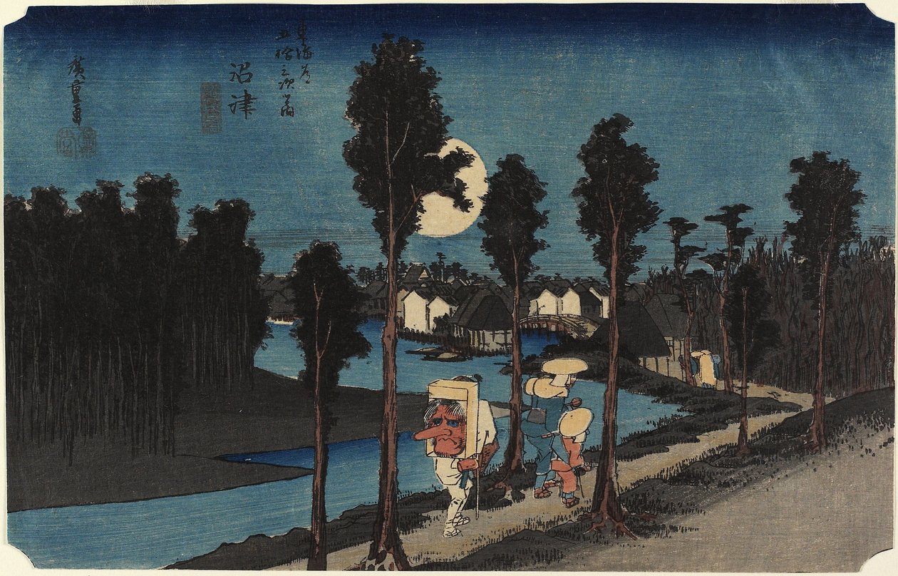 Kış Manzarası, Mamamastu, c. 1833 by Utagawa Hiroshige