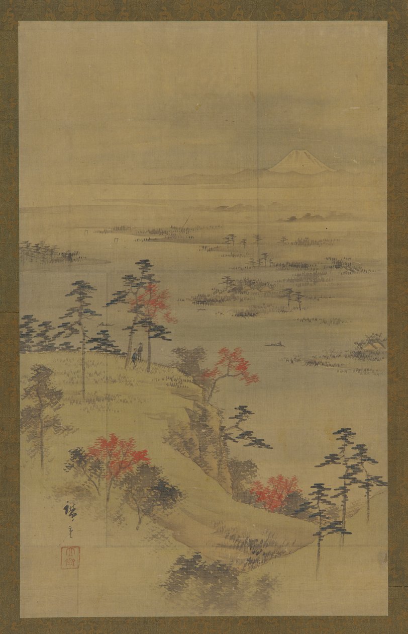 Sonbahar manzarası, 19. yüzyılın ortalarında. by Utagawa Hiroshige II