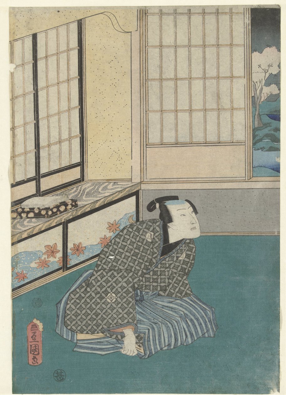 üçüncü ay yayoik On iki ay boyunca Modern Genji hikayeleri (dizi başlığı) Imayo Genji junikagetsu no uchi by Utagawa Kunisada (I)