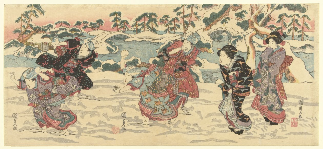 kartopu atmak by Utagawa Kunisada (I)