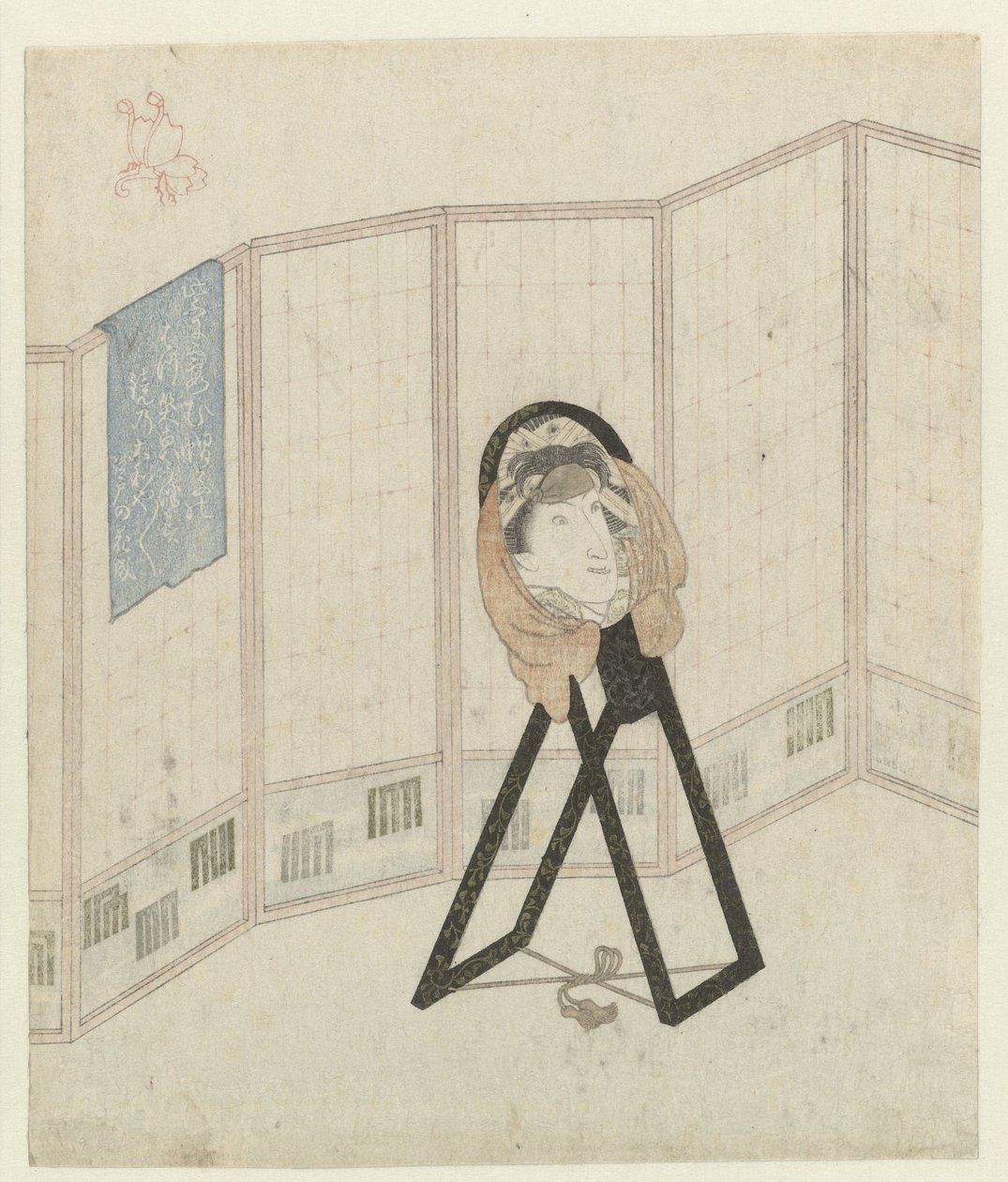Oda bölücüde ayna by Utagawa Kunisada (I)