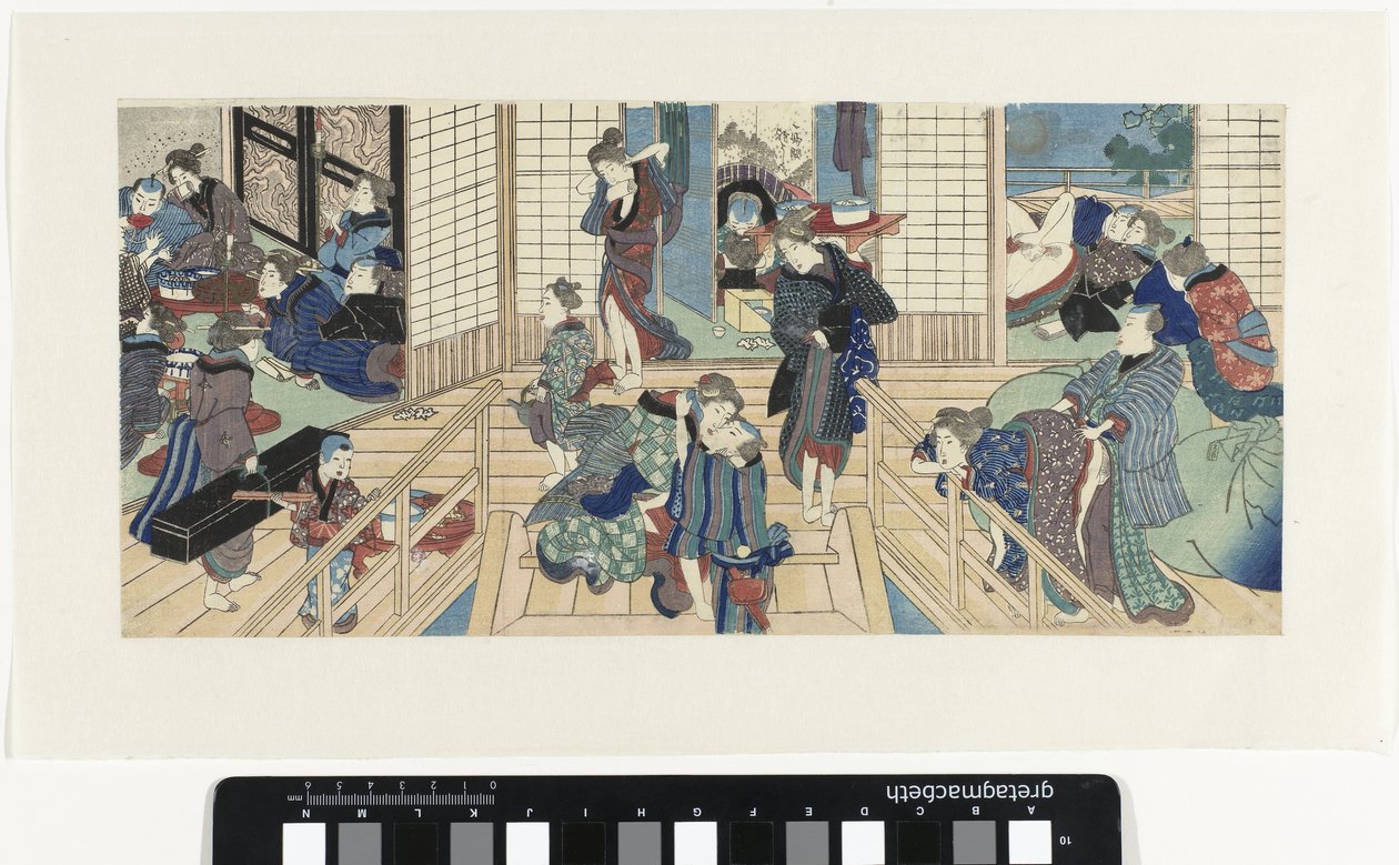 Bir genelevdeki sahneler by Utagawa Kunisada (I)