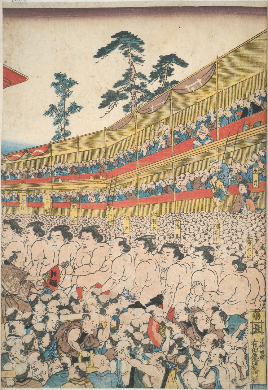 Büyük Sumo Festivali Resimleri by Utagawa Kunisada
