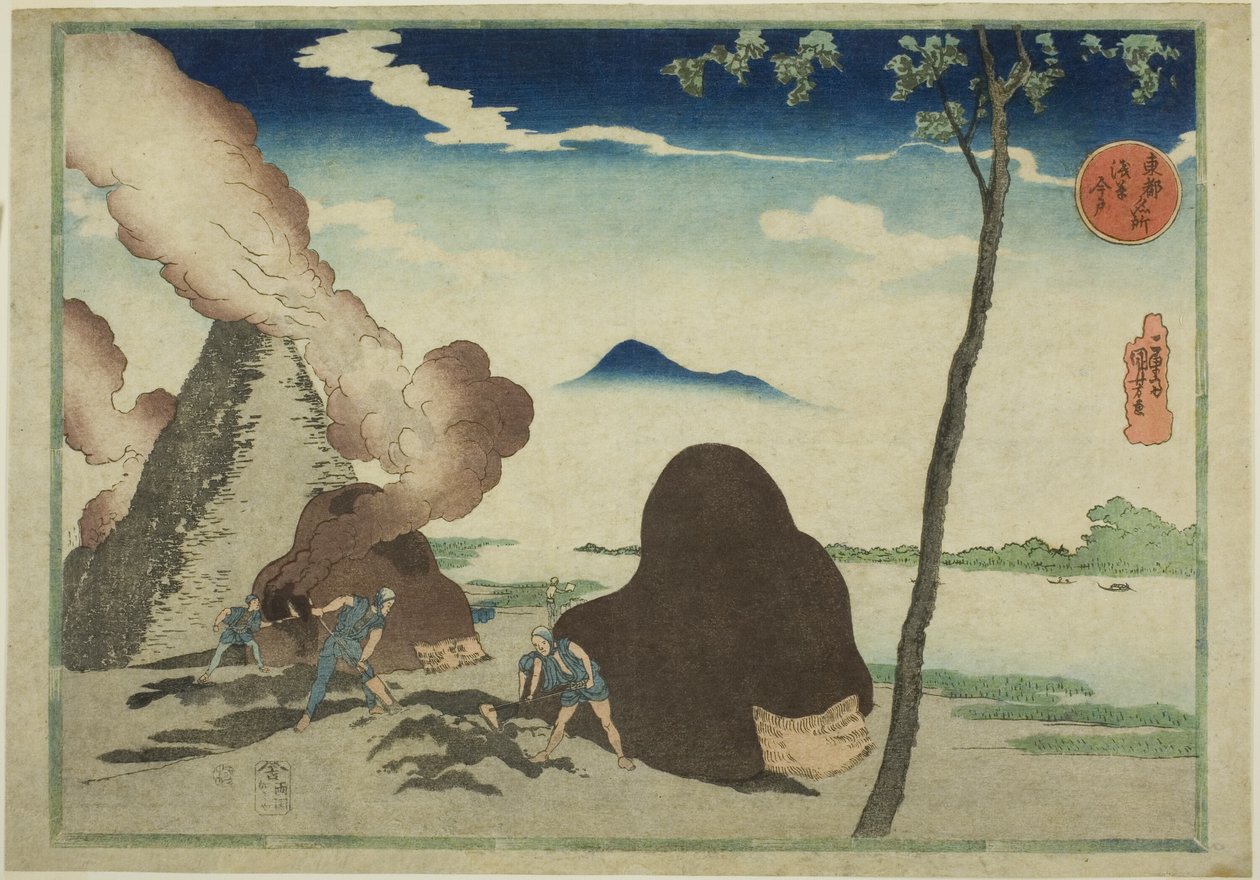 Asakusa Imado, "Doğu Başkentindeki Ünlü Yerler (Toto Meisho)" dizisinden by Utagawa Kuniyoshi
