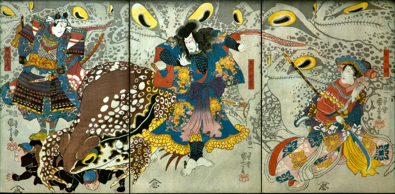 Bando Shiuka Prenses Morokoshi olarak by Utagawa Kuniyoshi