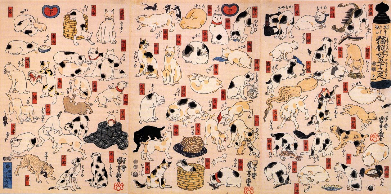 Kediler Tokaido Triptych