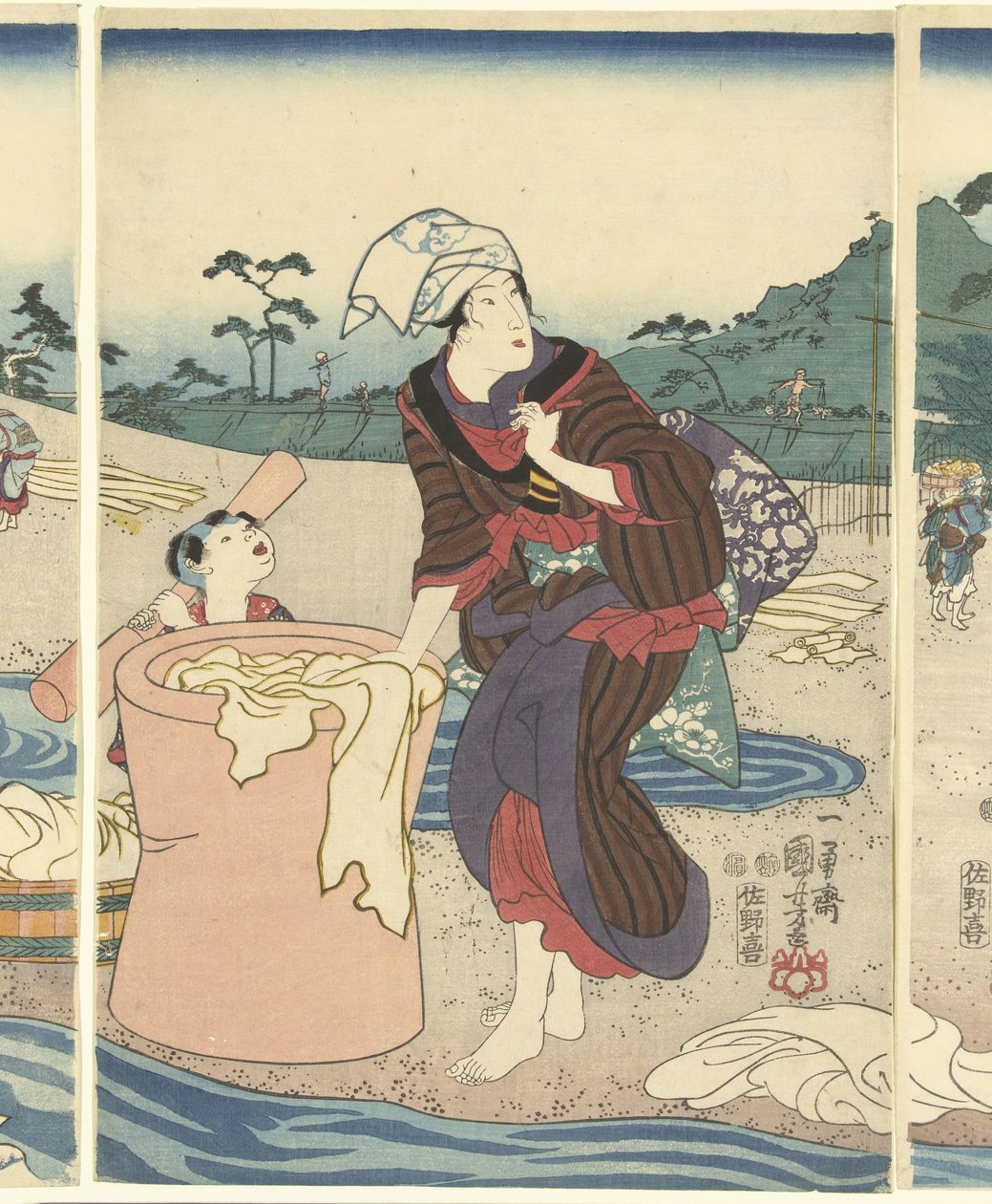 D echo suit ta Mari VIE Rin pro Vinci em USA by Utagawa Kuniyoshi