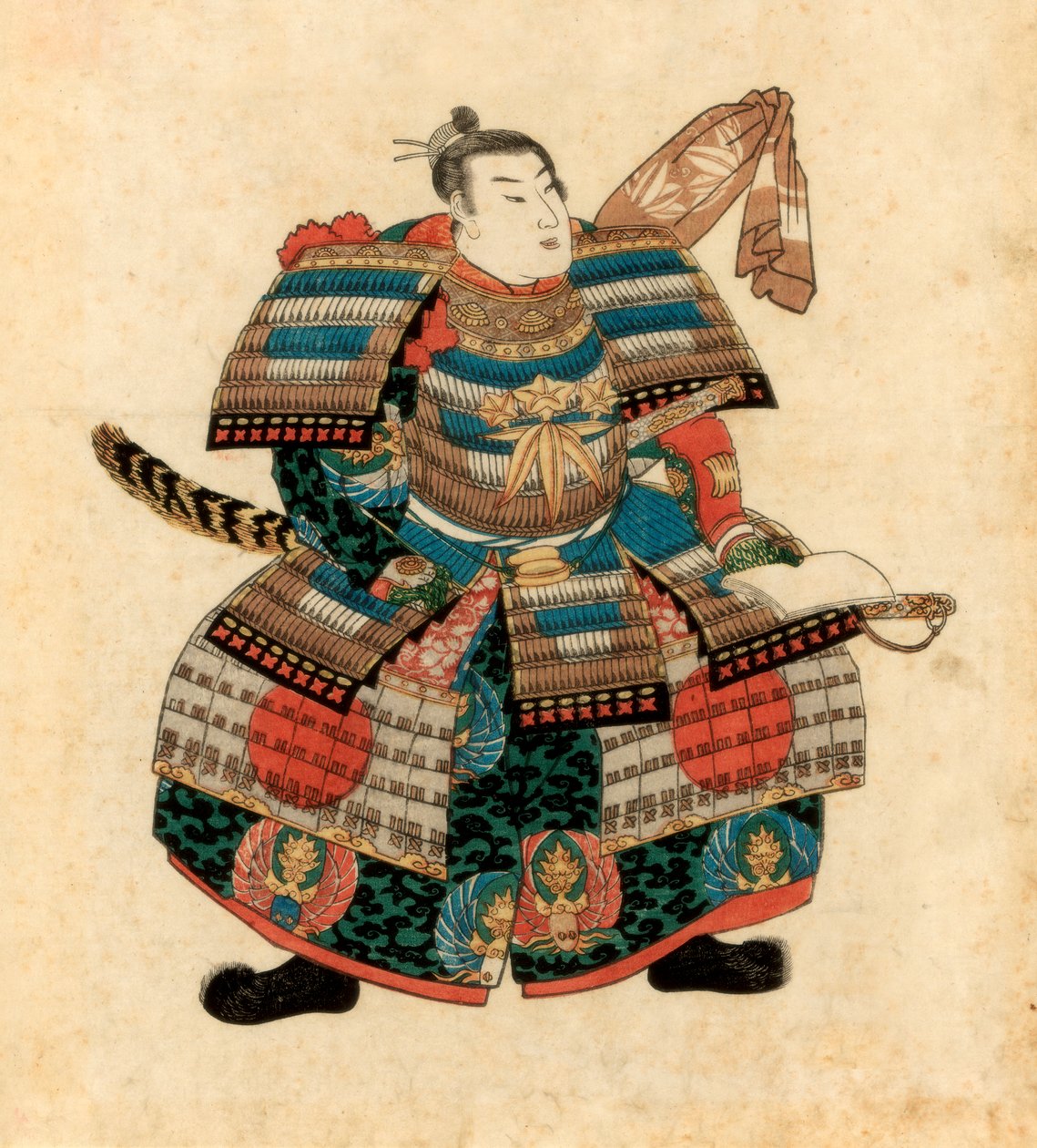 Japonya uyur Japon rordu Minamoto no Yoritomo, 1845. by Utagawa Kuniyoshi