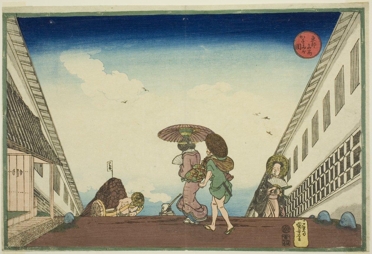 Kasumigaseki, "Doğu Başkentinin Ünlü Yerleri (Toto meisho)" dizisinden by Utagawa Kuniyoshi