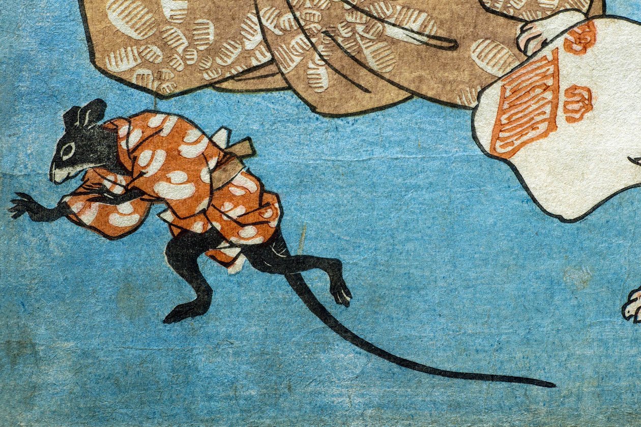 Kedilerin Resimlediği Atasözleri (Tatoe zukushi no uchi), c.1852 by Utagawa Kuniyoshi