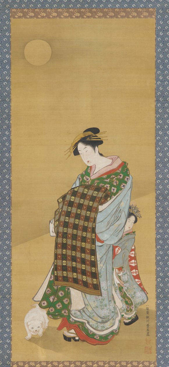 Bir Fahişe ve görevlisi, 1735-1868. by Utagawa Toyoharu