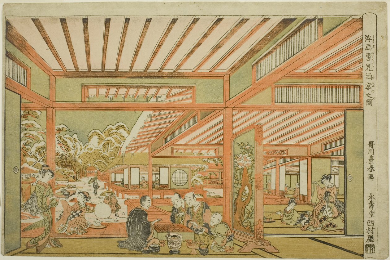 Kar İzleme Eğlencesi by Utagawa Toyoharu