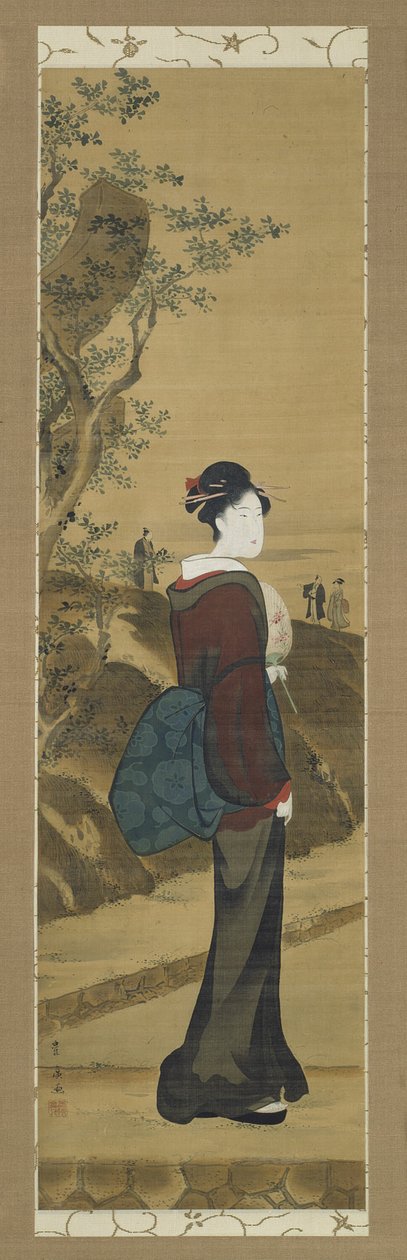 Mimeguri Tapınağındaki Güzellik by Utagawa Toyohiro