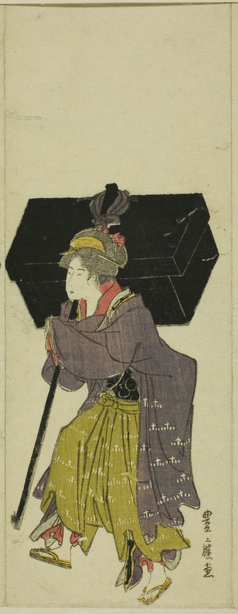 Bir daimyo alayı parodisi by Utagawa Toyohiro