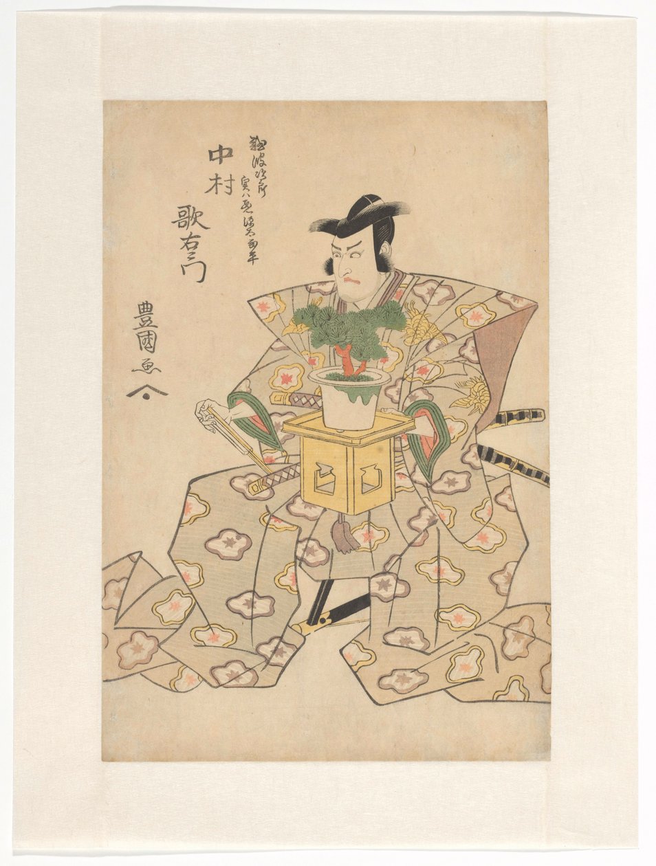 Nakamura Utaemon Good Supplement lds Bonsai t Ree by Utagawa Toyokuni (I)