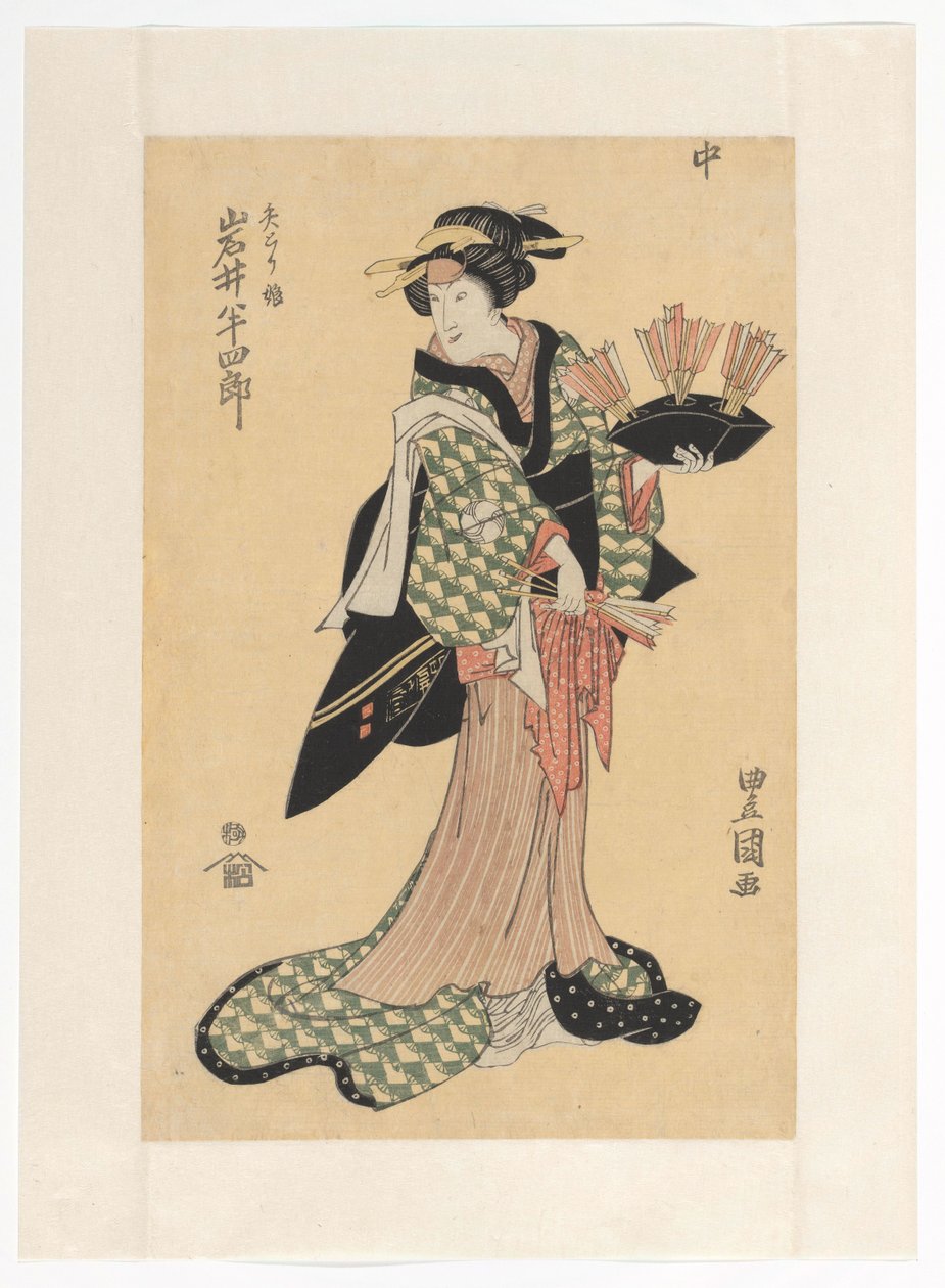 Oiwa okları tutuyor by Utagawa Toyokuni (I)