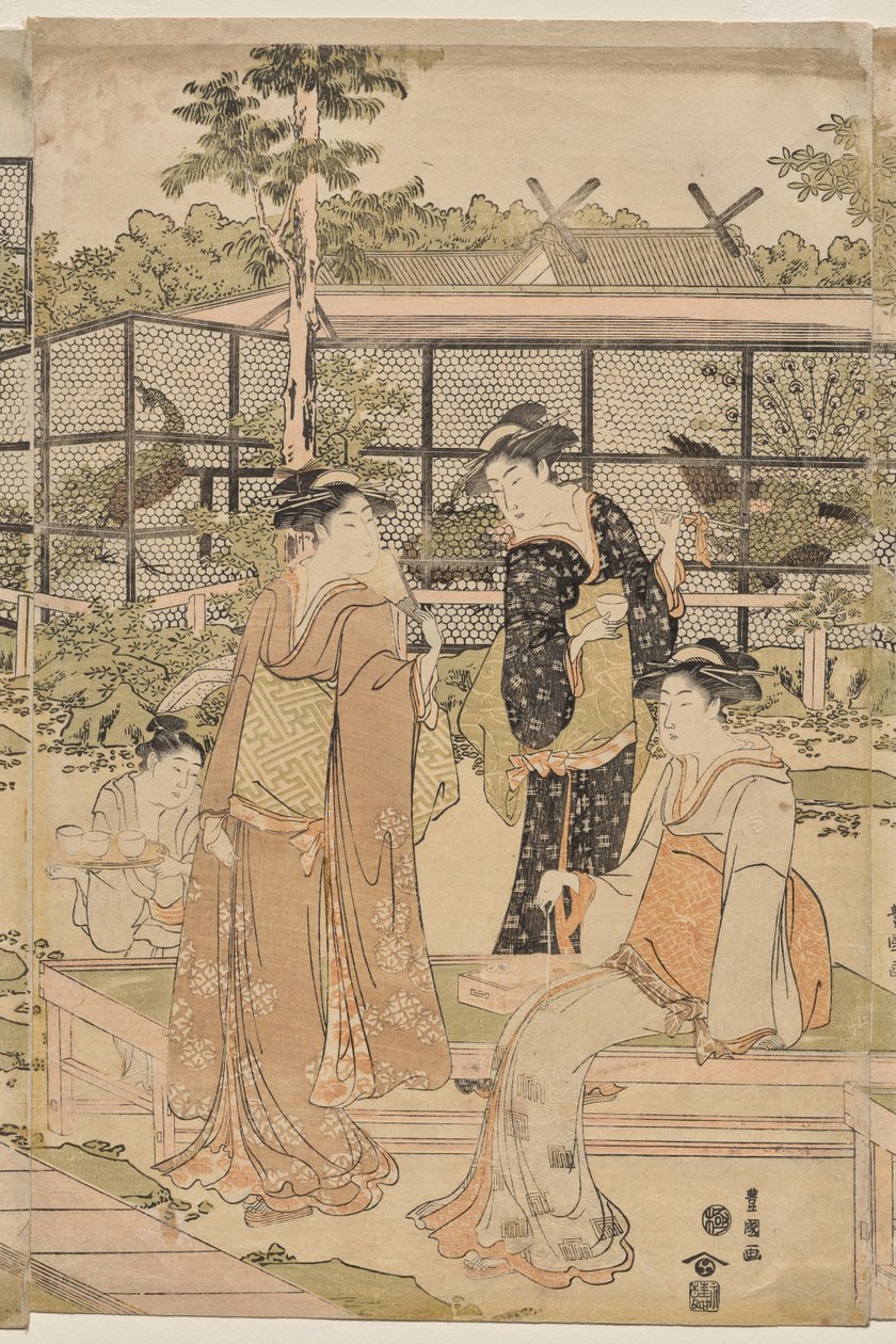 Shika Çayevi by Utagawa Toyokuni